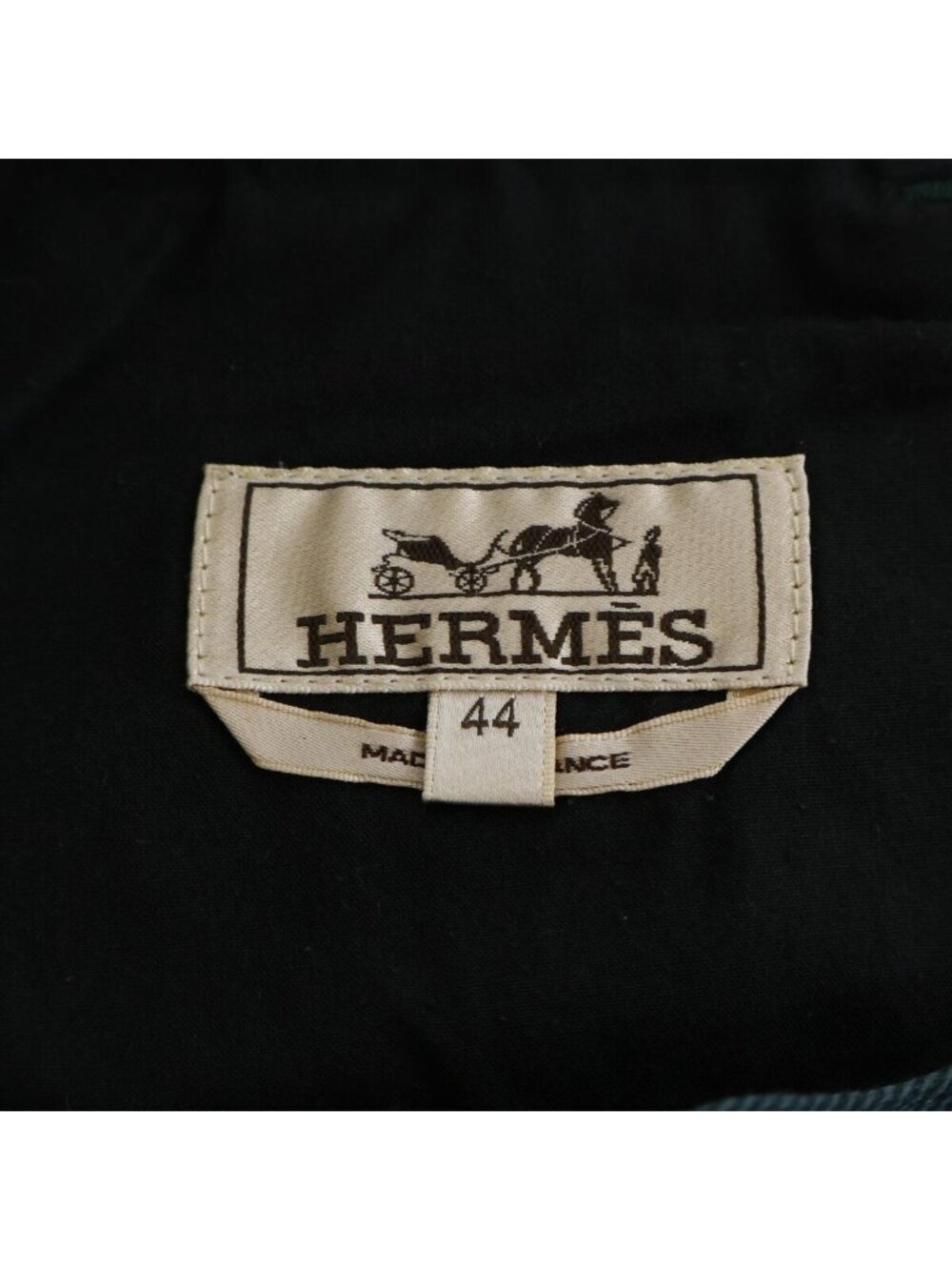 Hermes Series Button Green Denim Pants 44 View 3